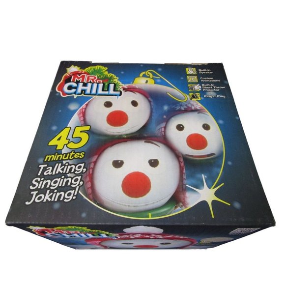 Mr Chill The Talking Singing Animated Snowman Christmas Decoration Unused IOB - Picture 3 of 14